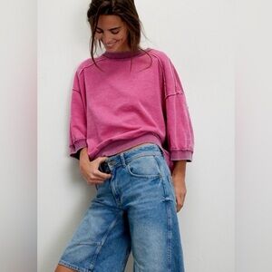 We The Free Boyfriend Sweatshirt - Pink